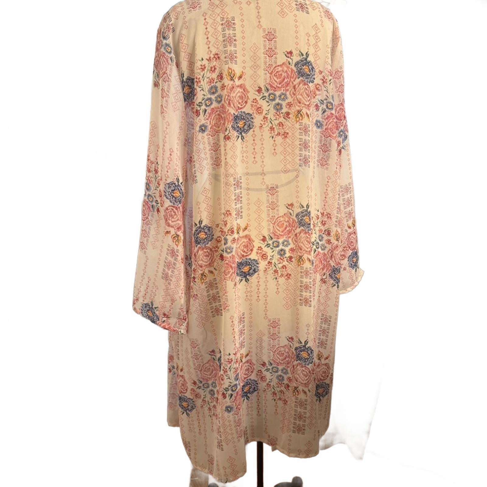 Jorja Floral Sheer Kimono Top