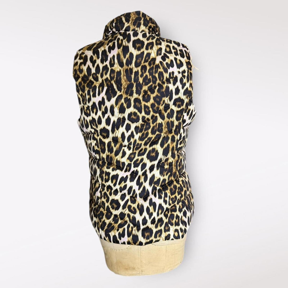 Lands' End Women's Leopard Print Puffer Vest
