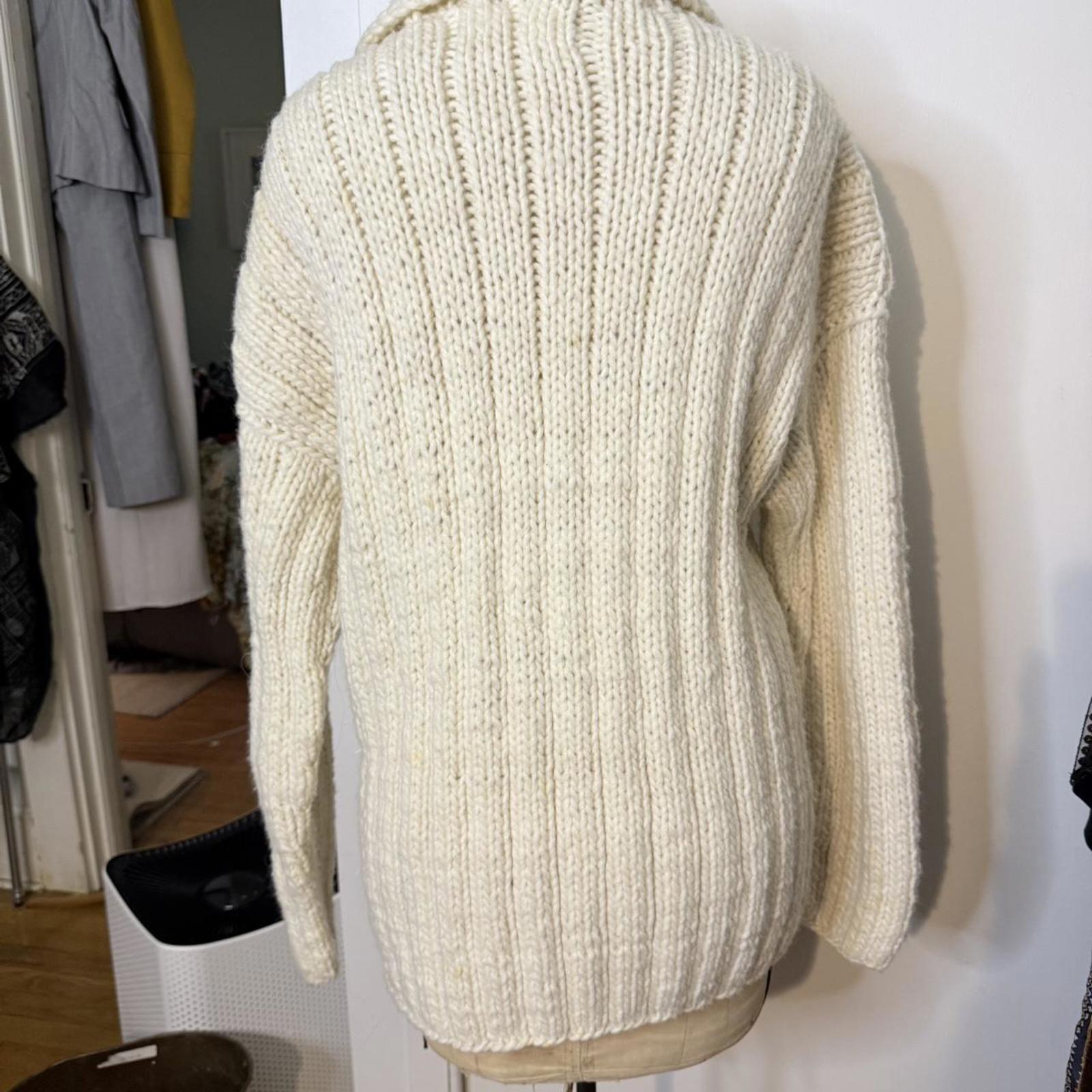 Natives by Otavalo Ecuador Cream Wool Cardigan Sweater