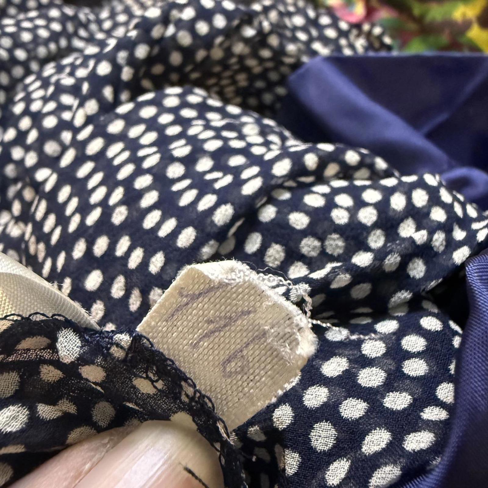 Akris Black and White Polka Dot Midi Dress