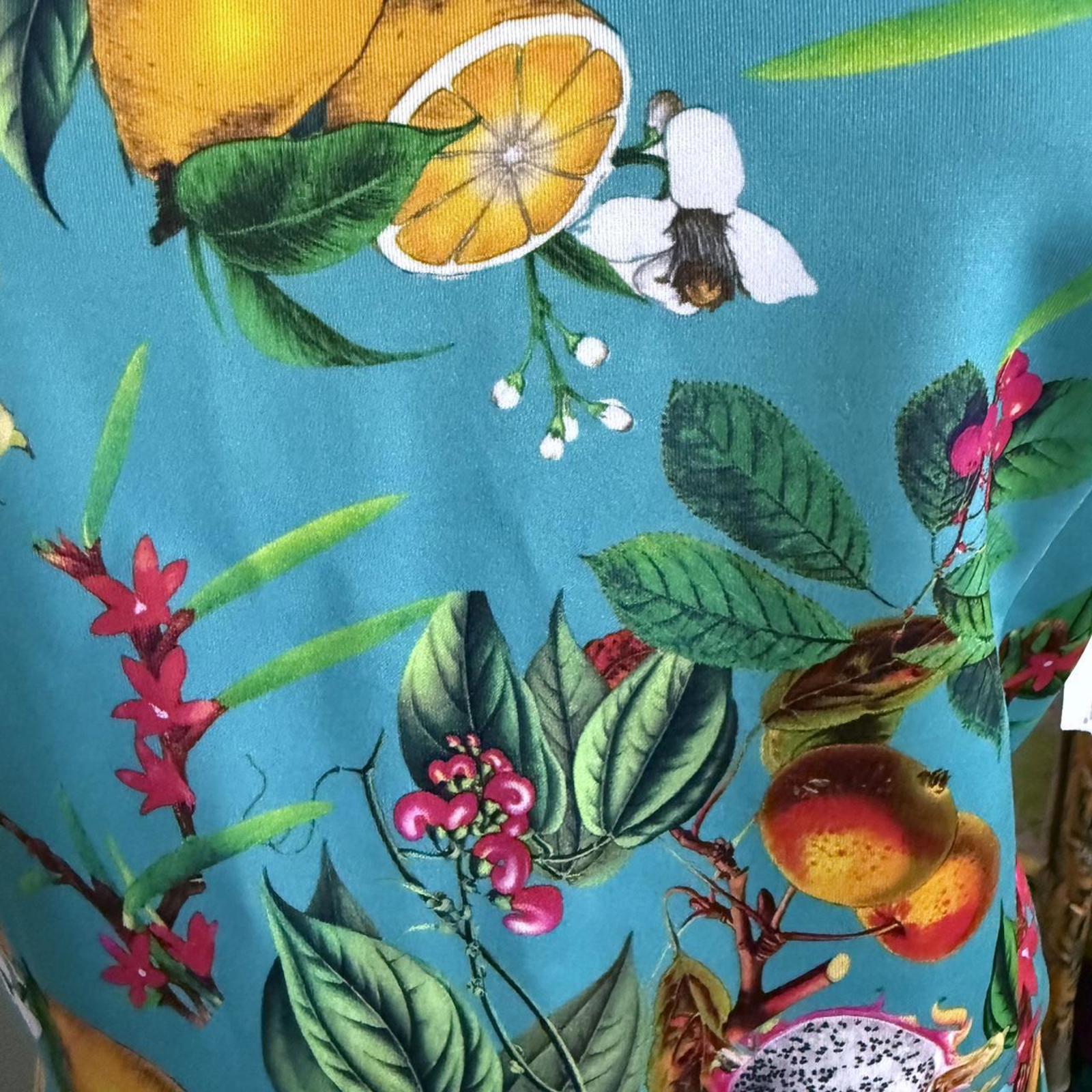 Alexia Admor Fruit Print Dress Turquoise