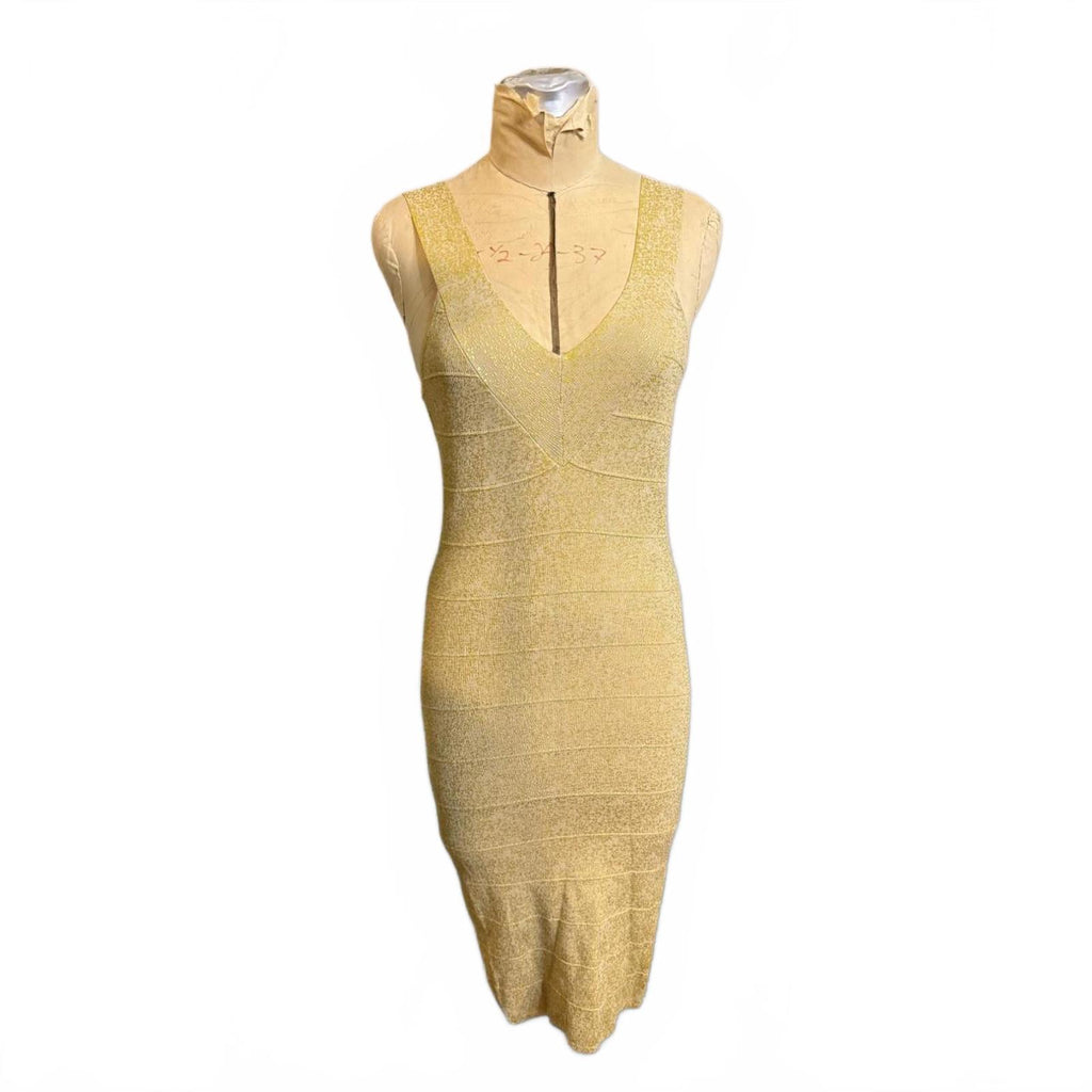 Guess by Marciano Gold Bodycon Dress