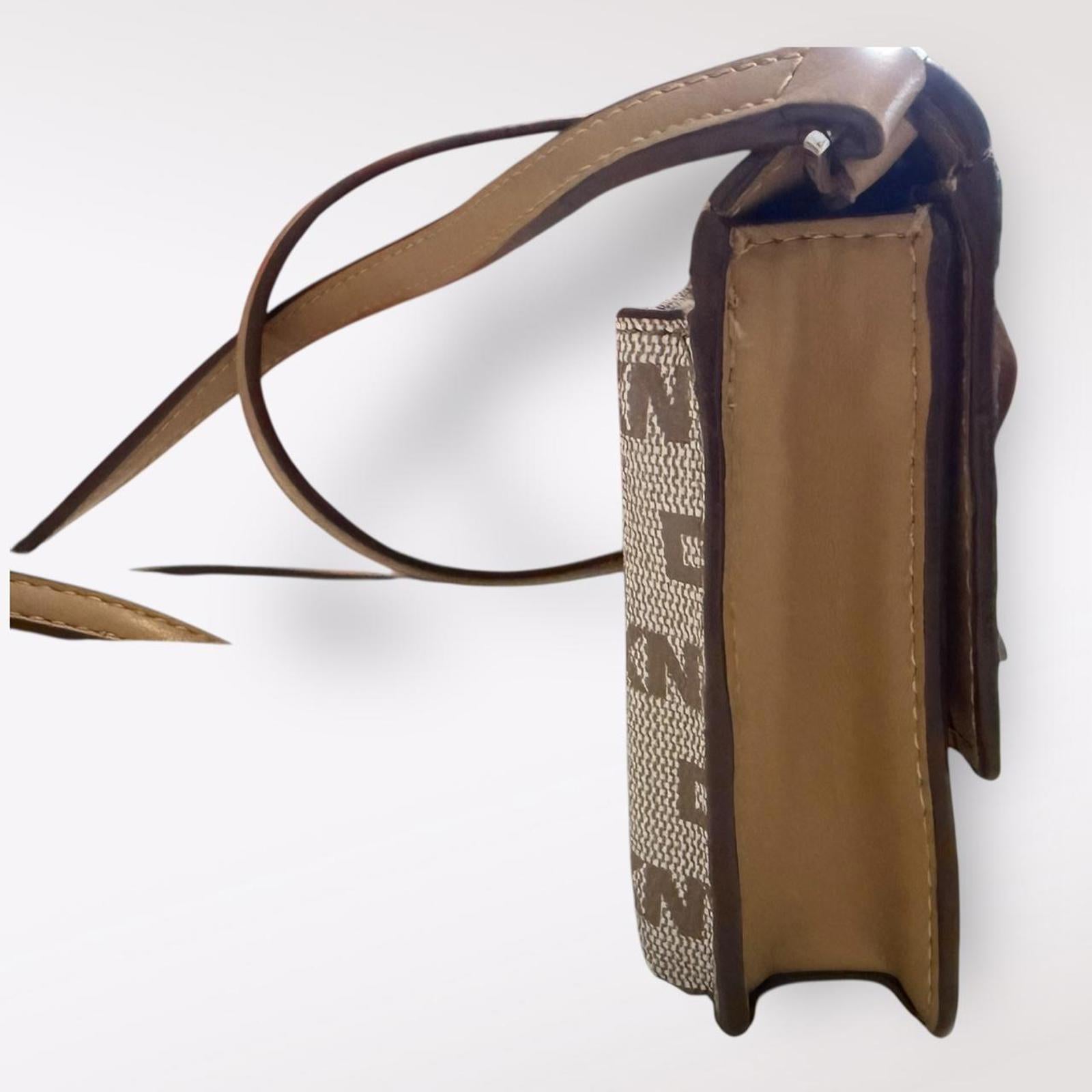 DKNY Women's Tan and Brown Crossbody Bag