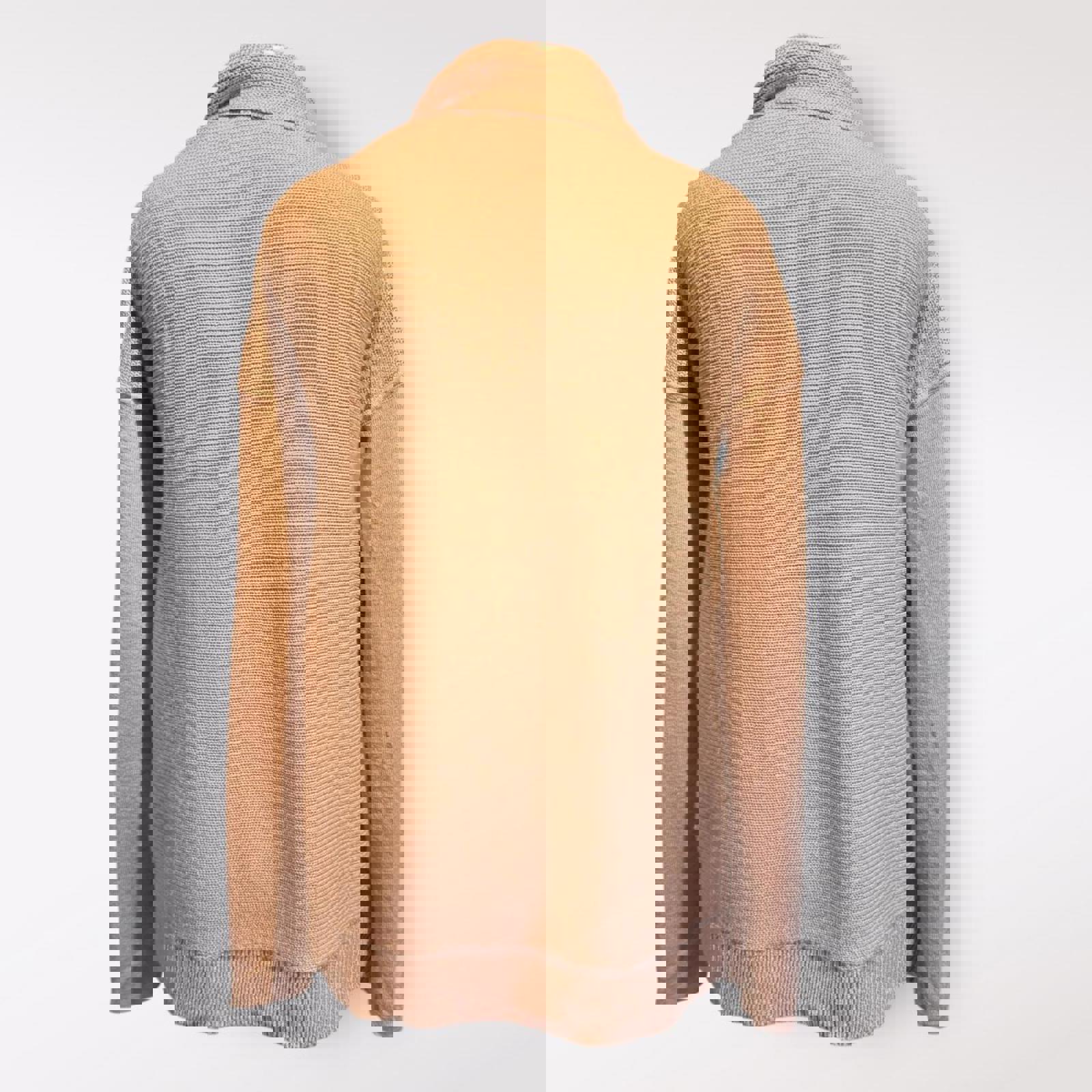 Light Pink Open Front Knit Cardigan Sweater