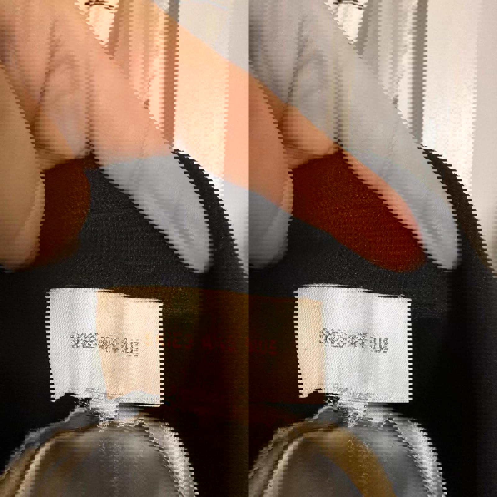 Skies are Blue Black Blazer with Rolled Sleeves