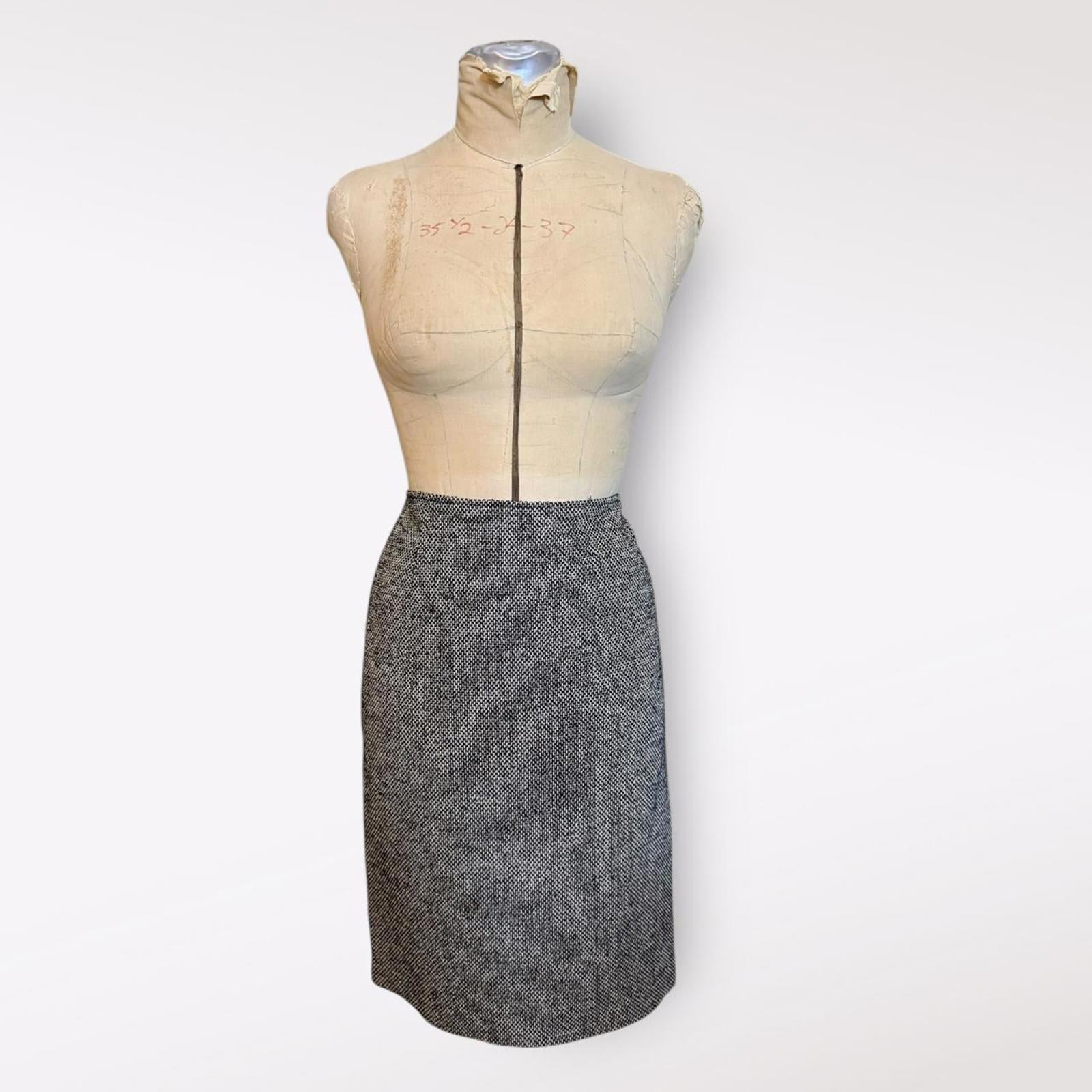 Pianoforte di Max Mara Tweed Pencil Skirt