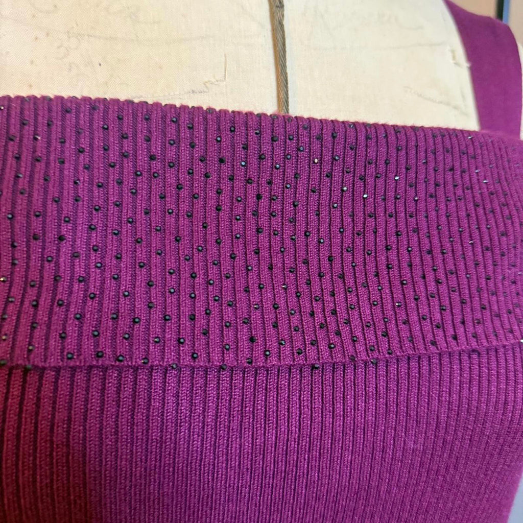 Cable & Gauge Purple Sweater Size XL