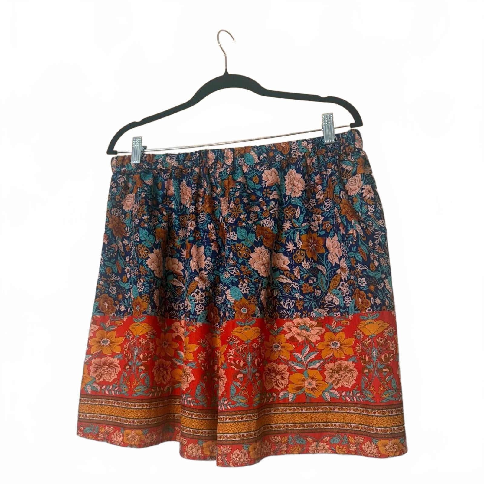 Vibrant Multicolored Floral Shorts