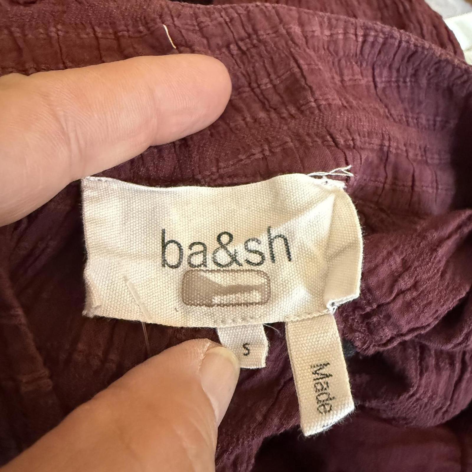 ba&sh Maroon Boho Mini Dress