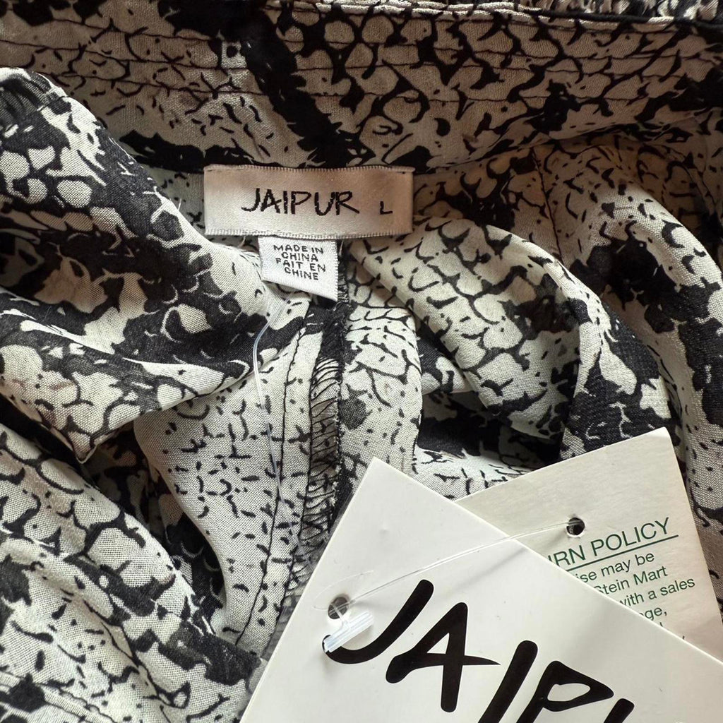 Jaipur Snake Print Long Sleeve Tunic Blouse