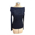 Radzoli Black Beaded Sweater Size L
