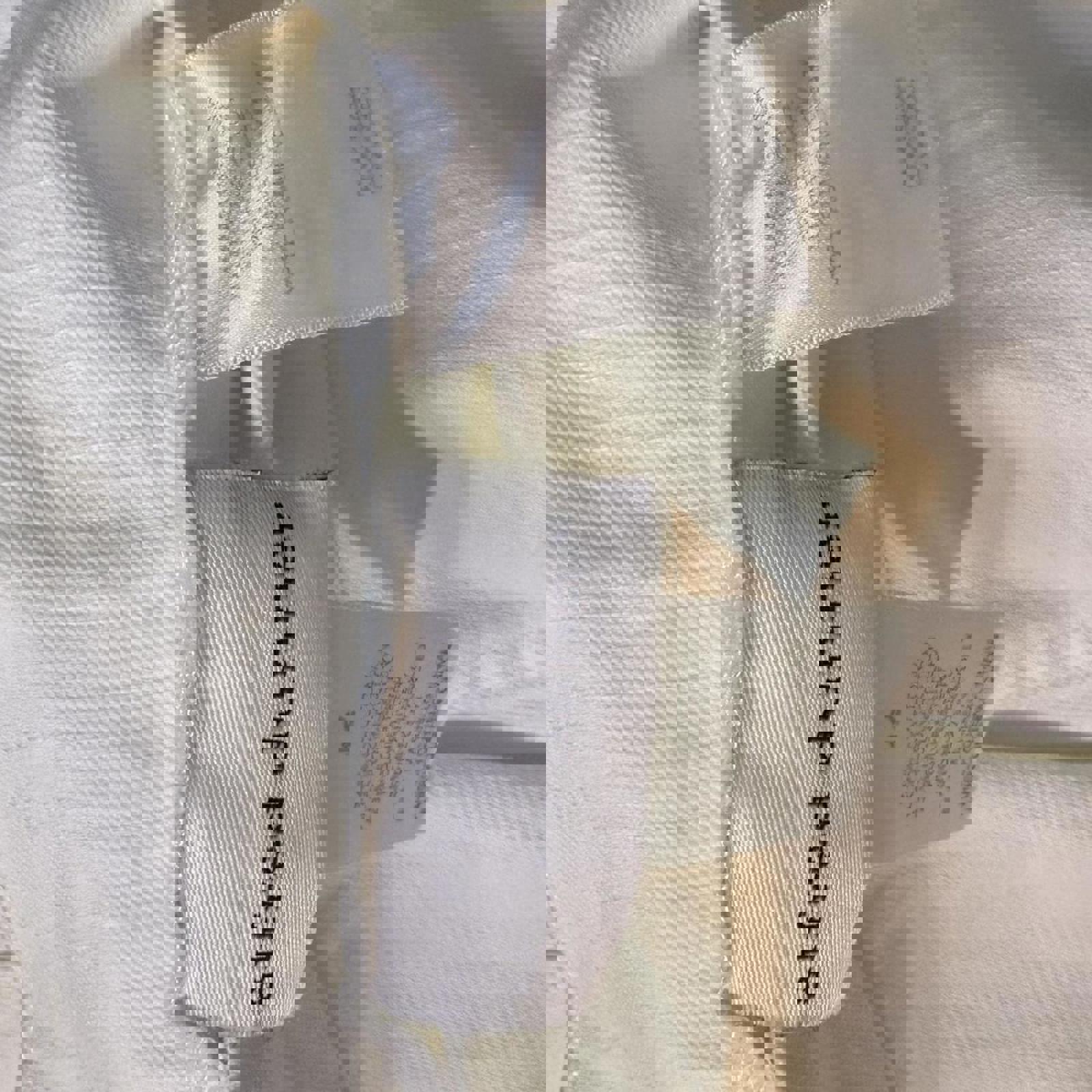 Alfred Dunner White Cotton Wide Leg Trousers Size 12