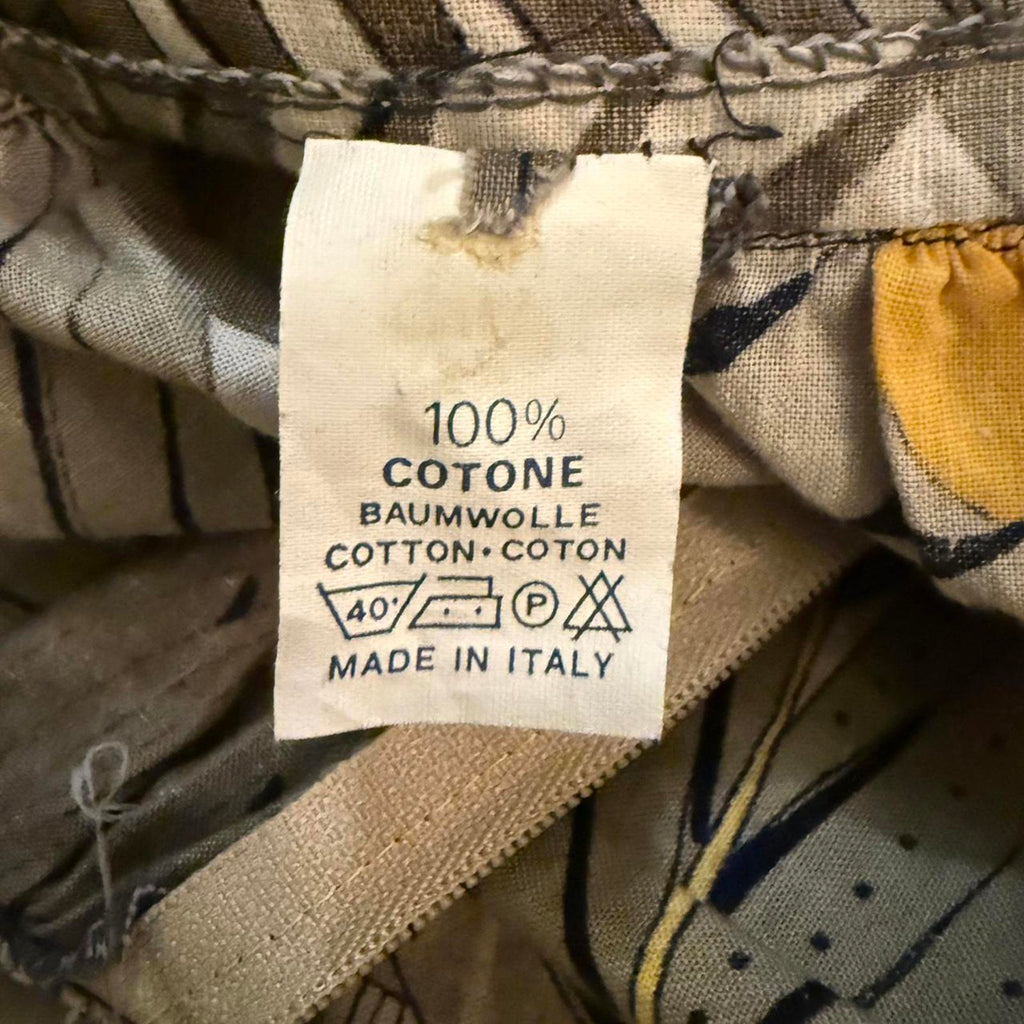 Floral Cotton Skirt Made in Italy