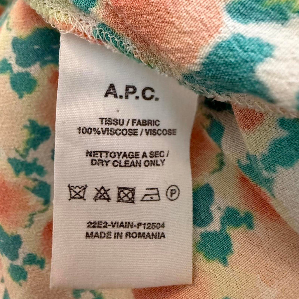 A.P.C. Floral Viscose Button-Up Shirt