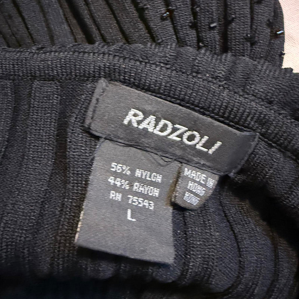 Radzoli Black Beaded Sweater Size L