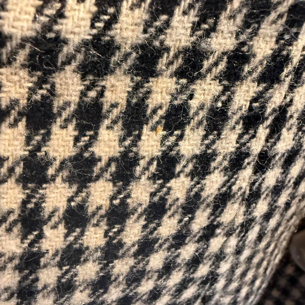 Tracy Evans Vintage Black and White Houndstooth Midi Skirt