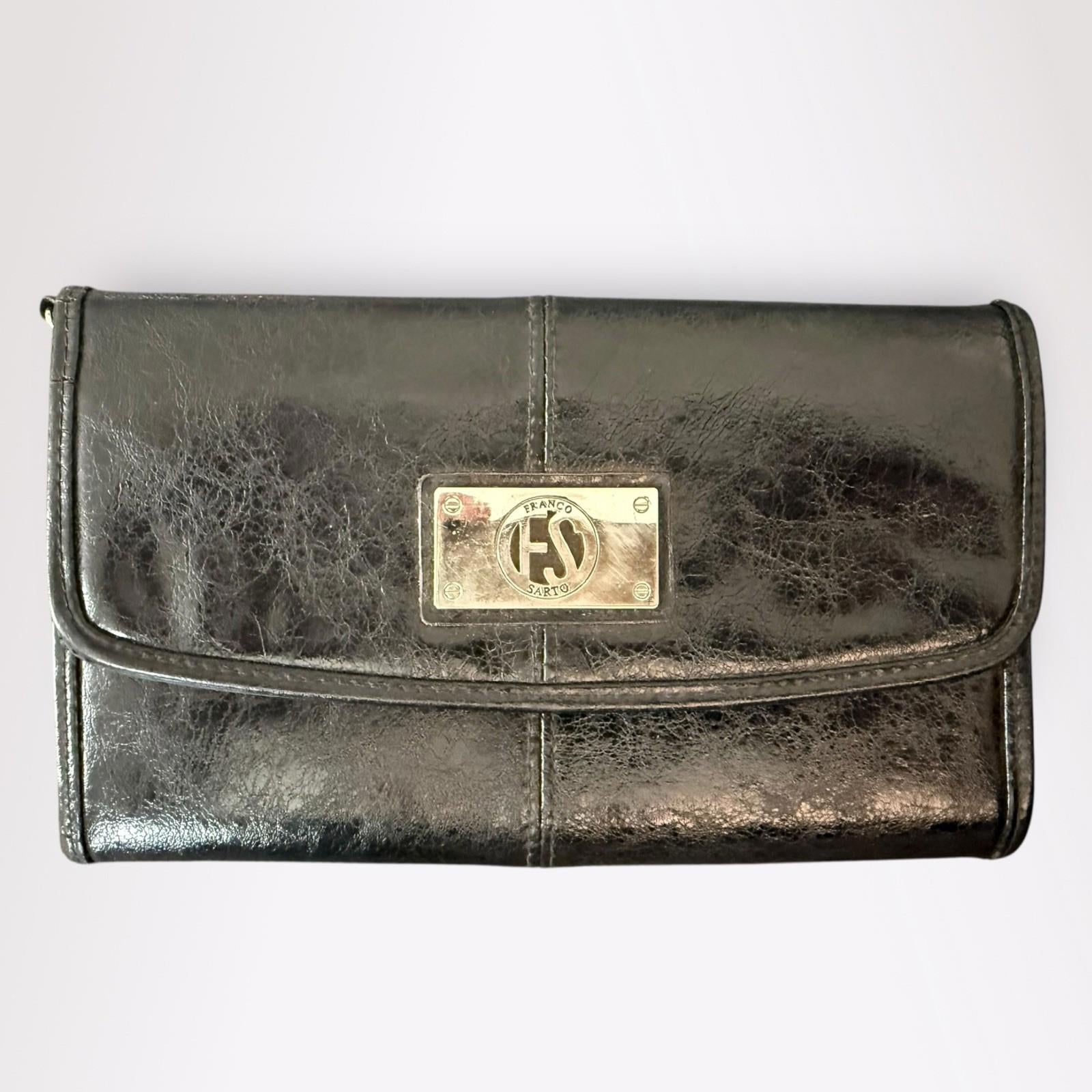 Franco Sarto  Black Leather Clutch