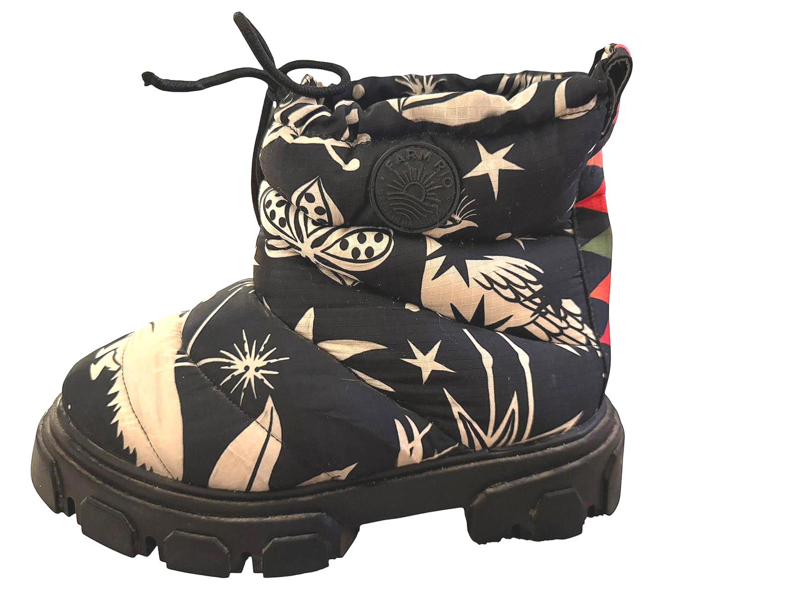Farm Rio Cerrado Sky Lug Sole Puffer Booties
