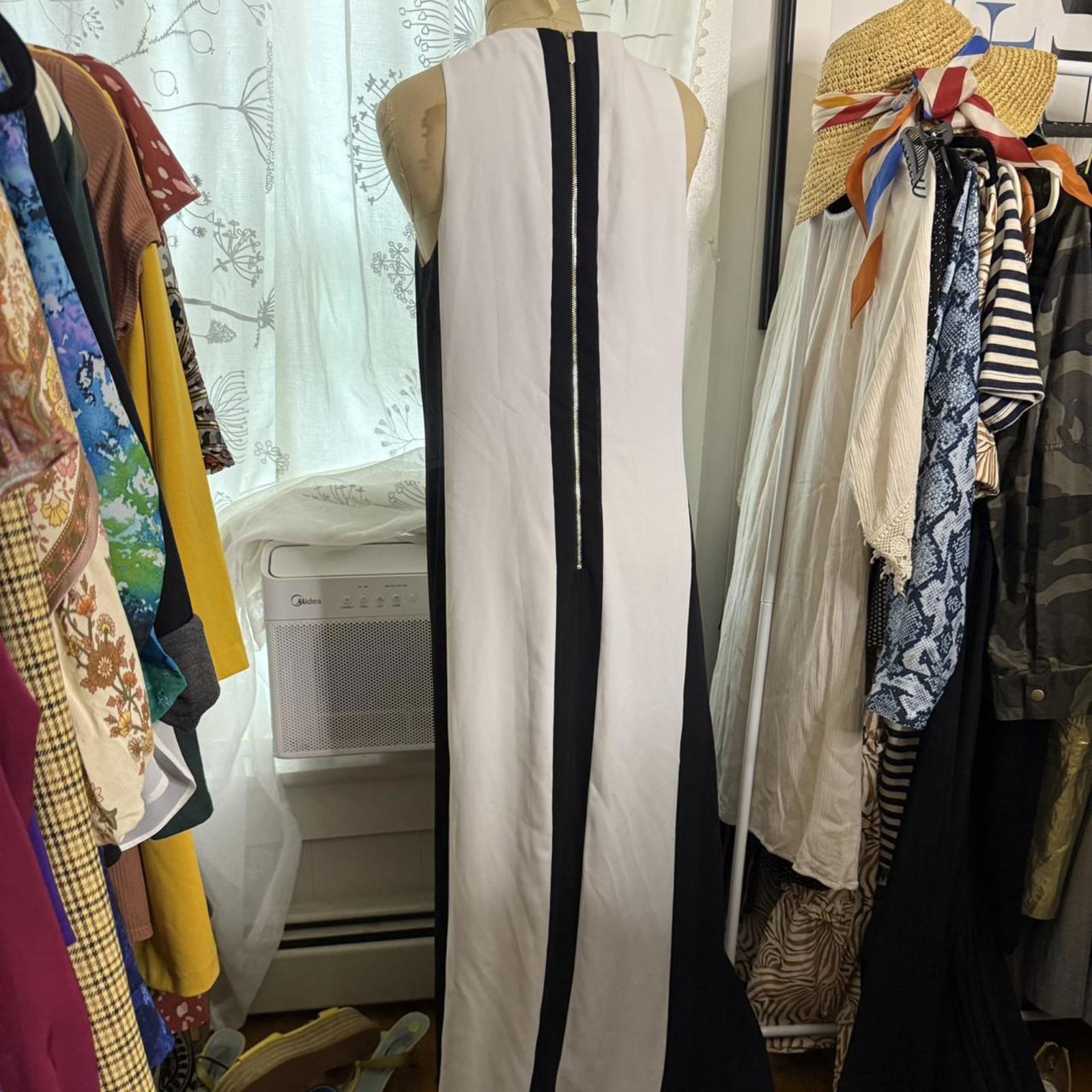 Ted Baker White and Black Maxi Dress