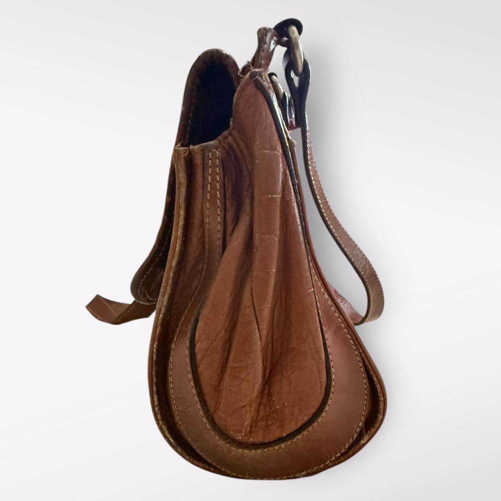 Delfino Vintage Brown Leather Bag