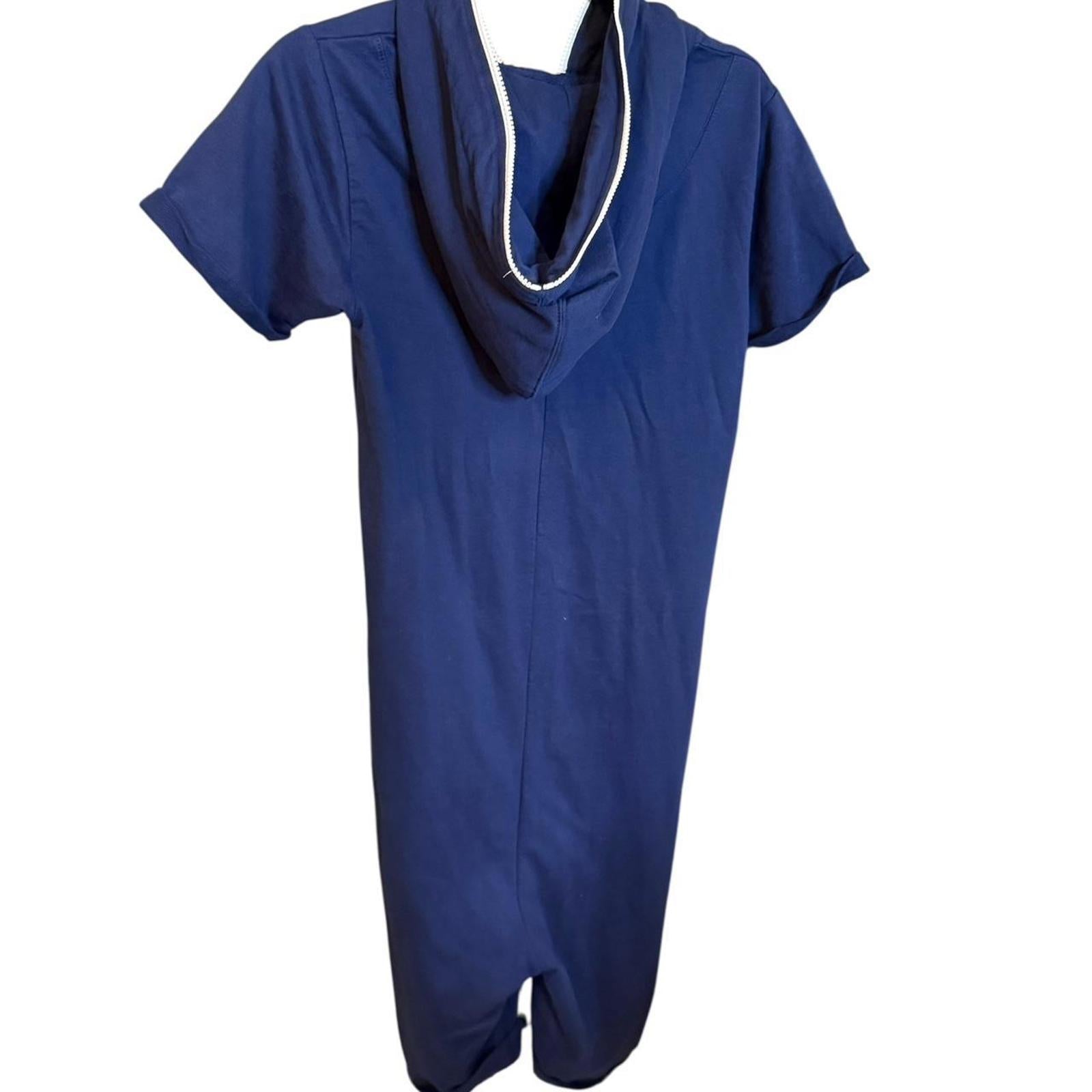 OnePiece Blue Hooped Jumpsuit Size XS