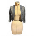 Pinque Open Front Crocheted Cardigan Sweater