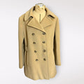 Lord & Taylor Beige Wool Peacoat