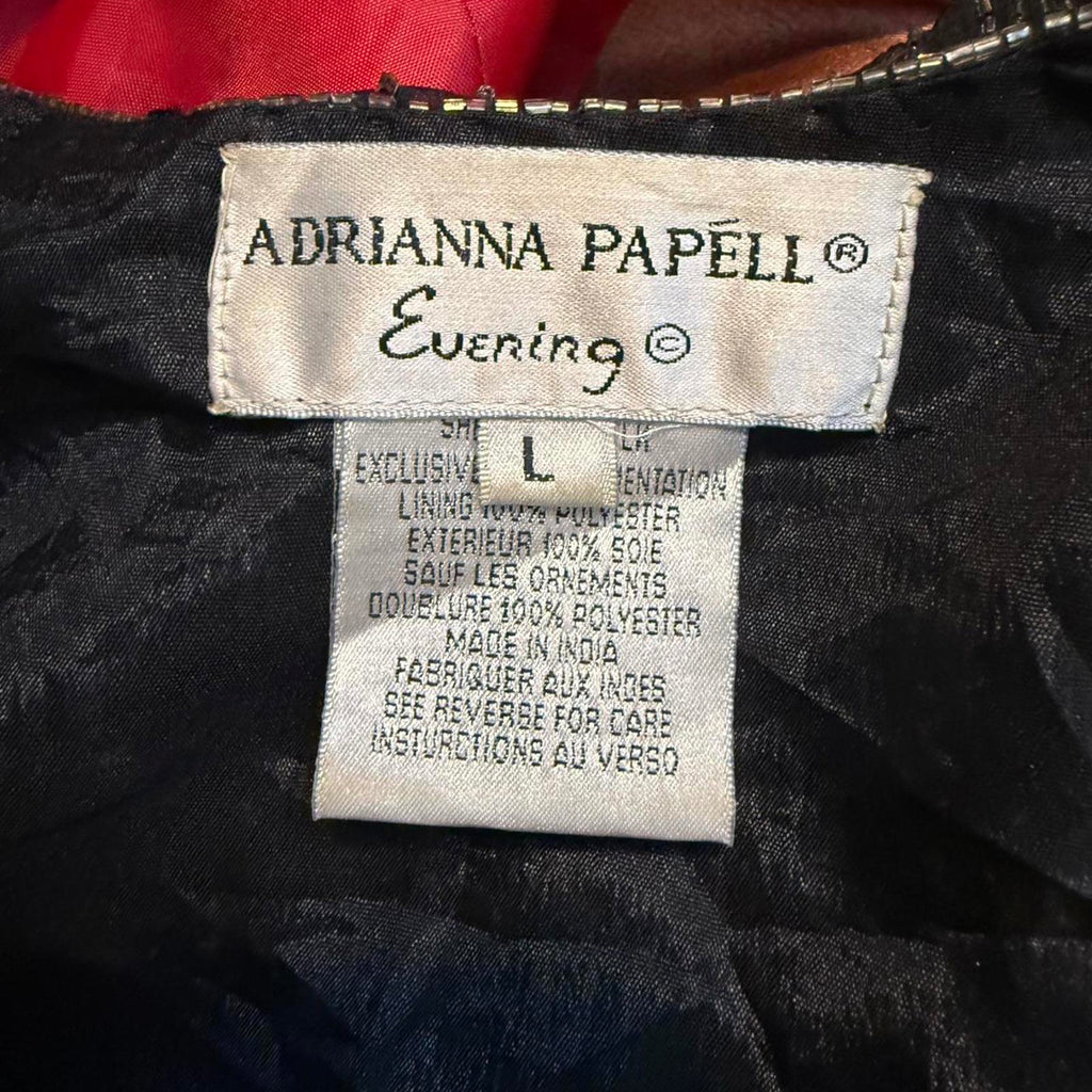 Adrianna Papell Beaded Wrap Top