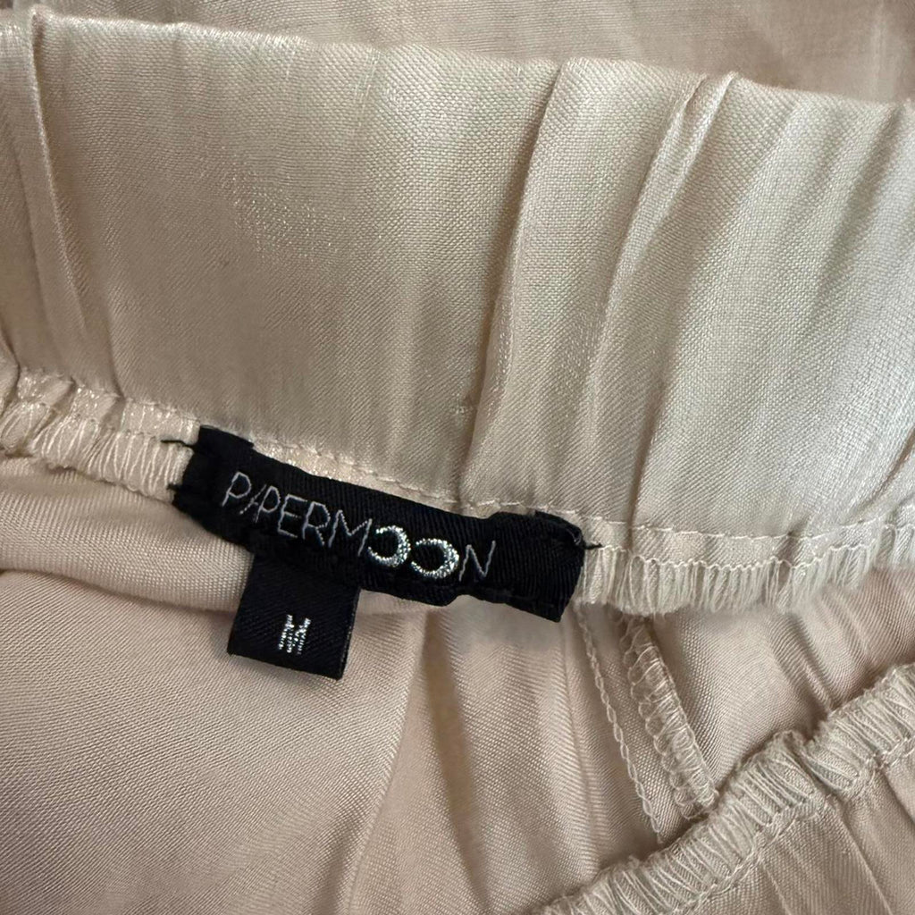 Papermoon Cream Wide Leg Pants