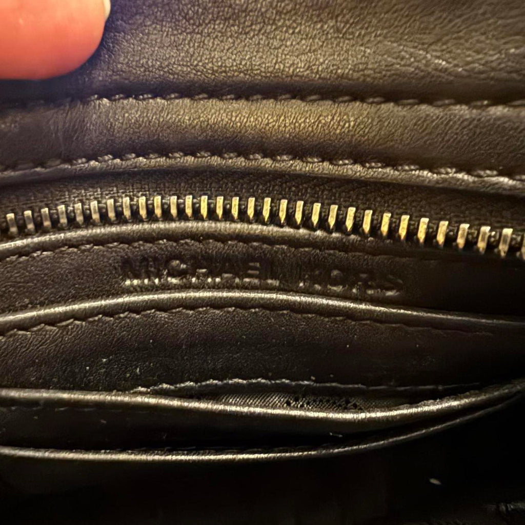 Michael Kors Black Crossbody Purse with Metal Studs