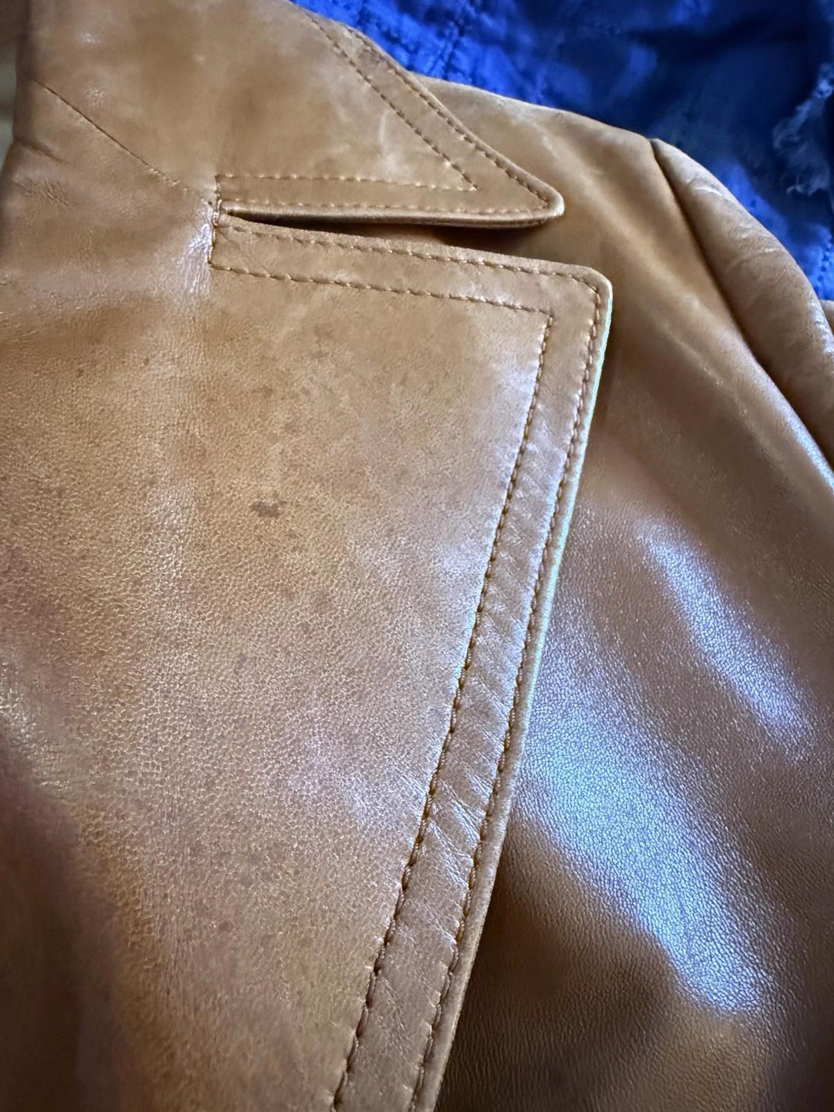 Cortefiel Brown Leather Trench