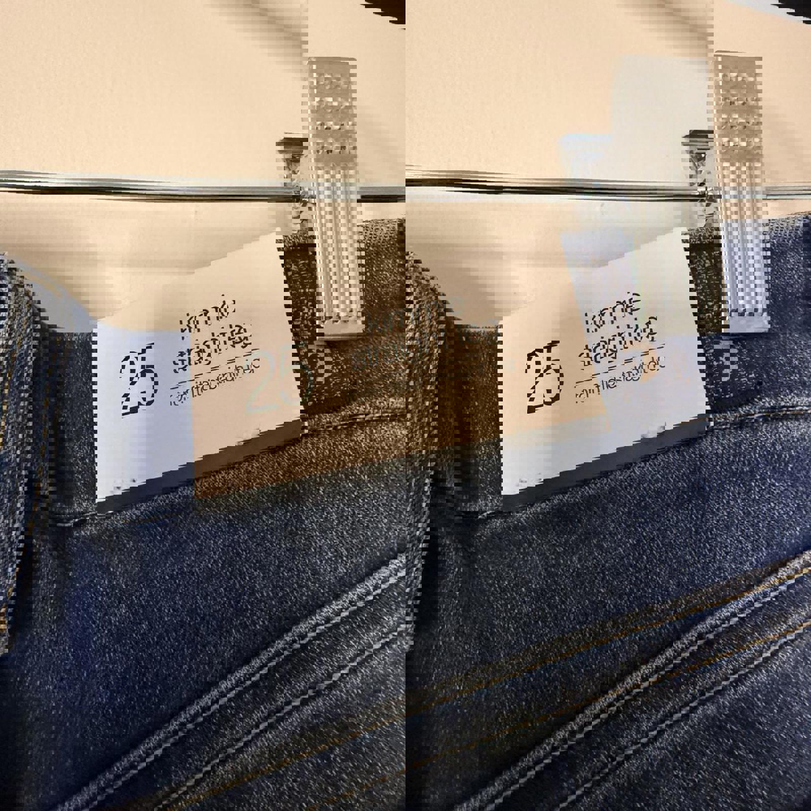 7 For All Mankind Blue Straight Leg Jeans