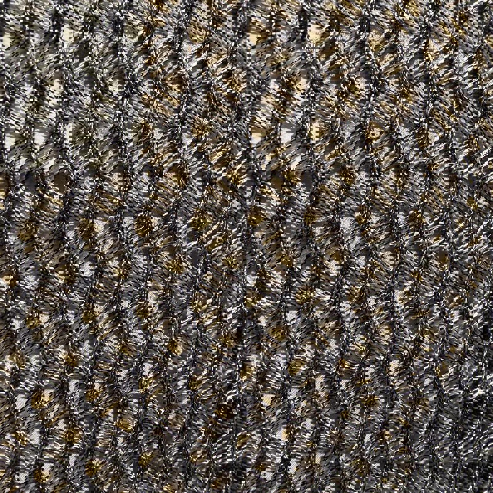 Pinque Open Front Crocheted Cardigan Shrug Sweater