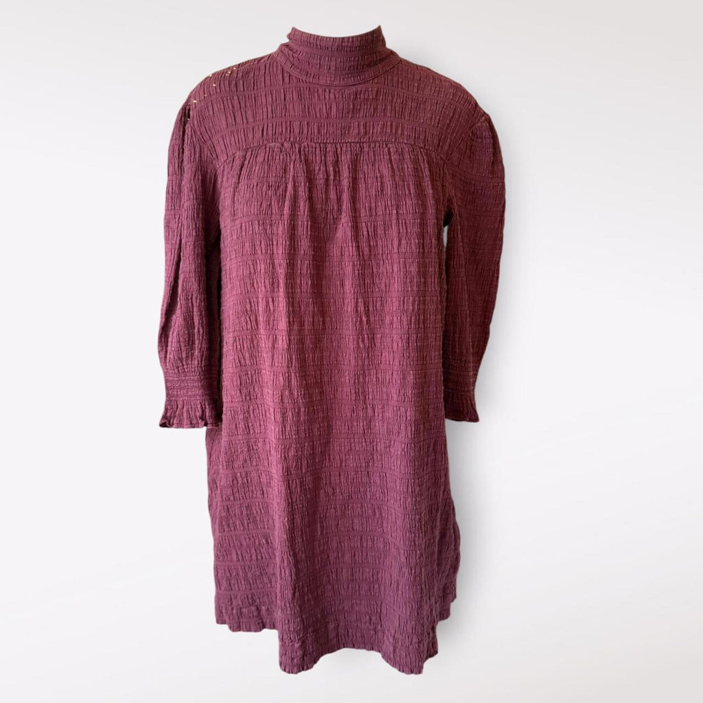 ba&sh Maroon Boho Mini Dress