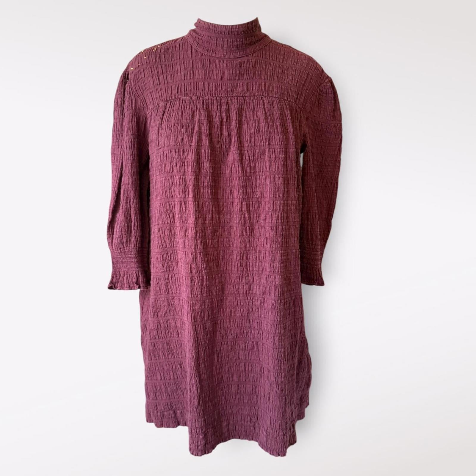 ba&sh Maroon Boho Mini Dress
