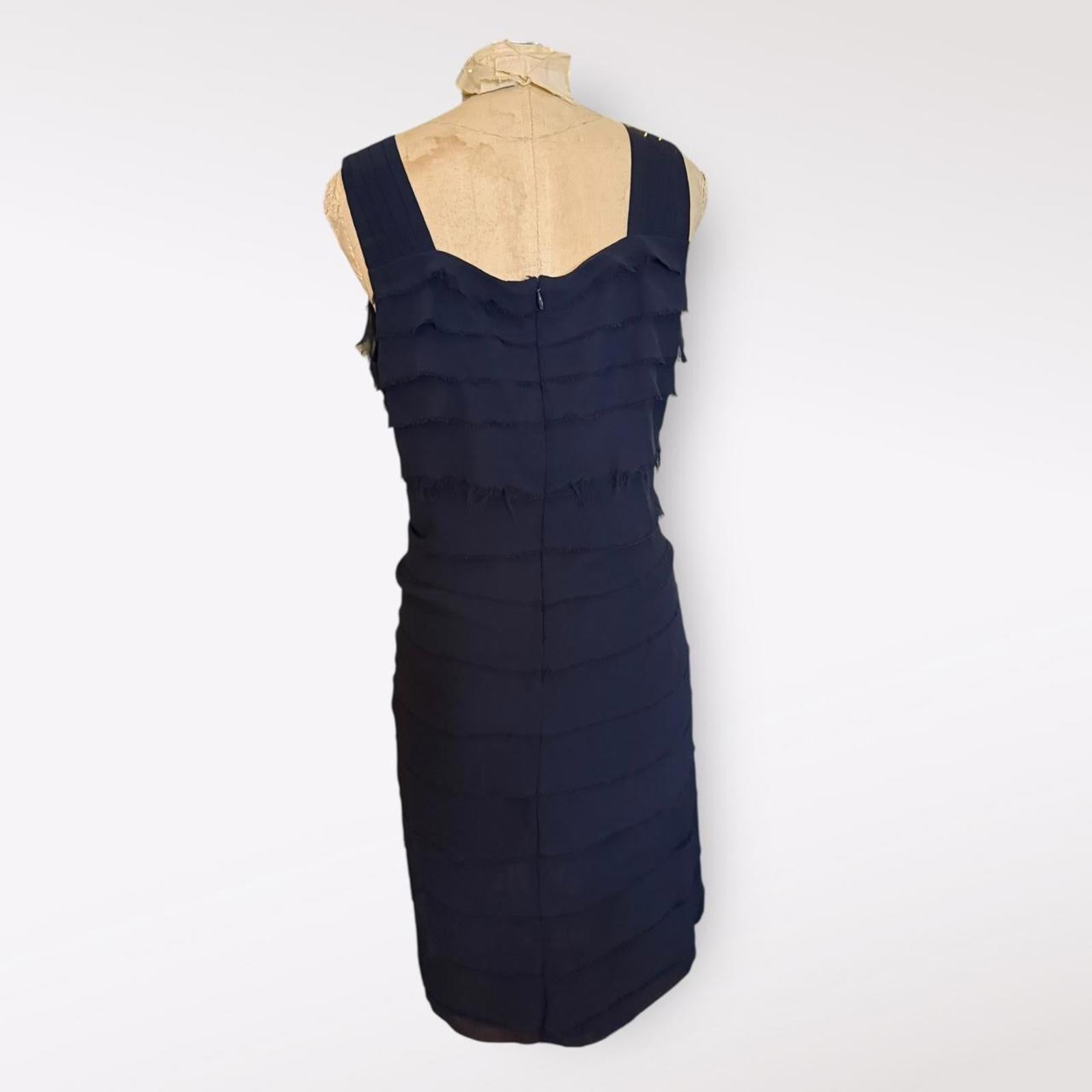 Tory Burch Sleeveless Navy Blue Dress