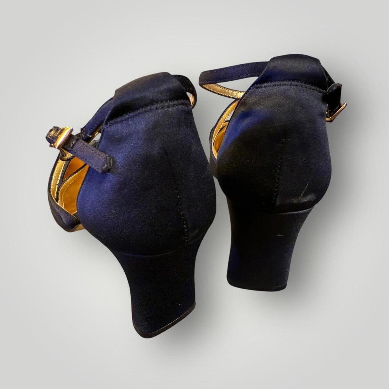 Ann Marino Blue Satin Heel