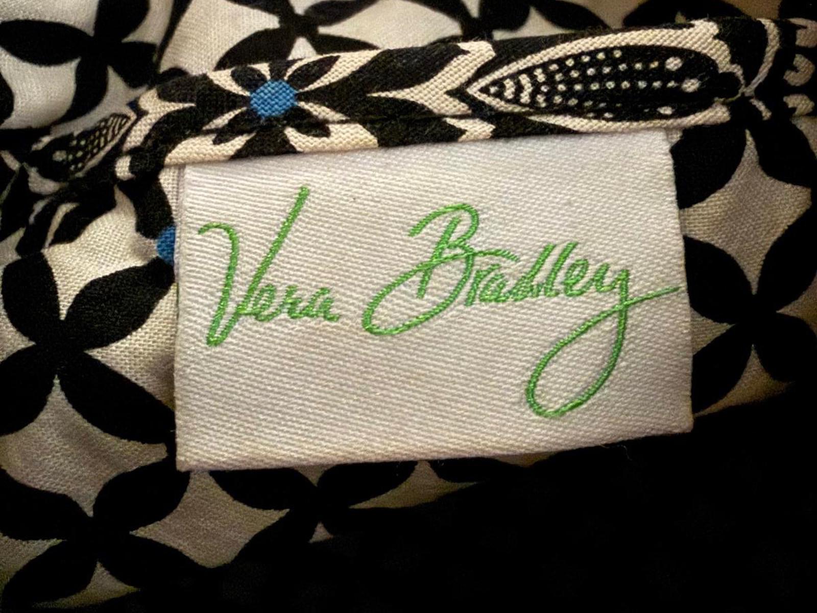 Vera Bradley Patterned Tote Bag with Striped Accent