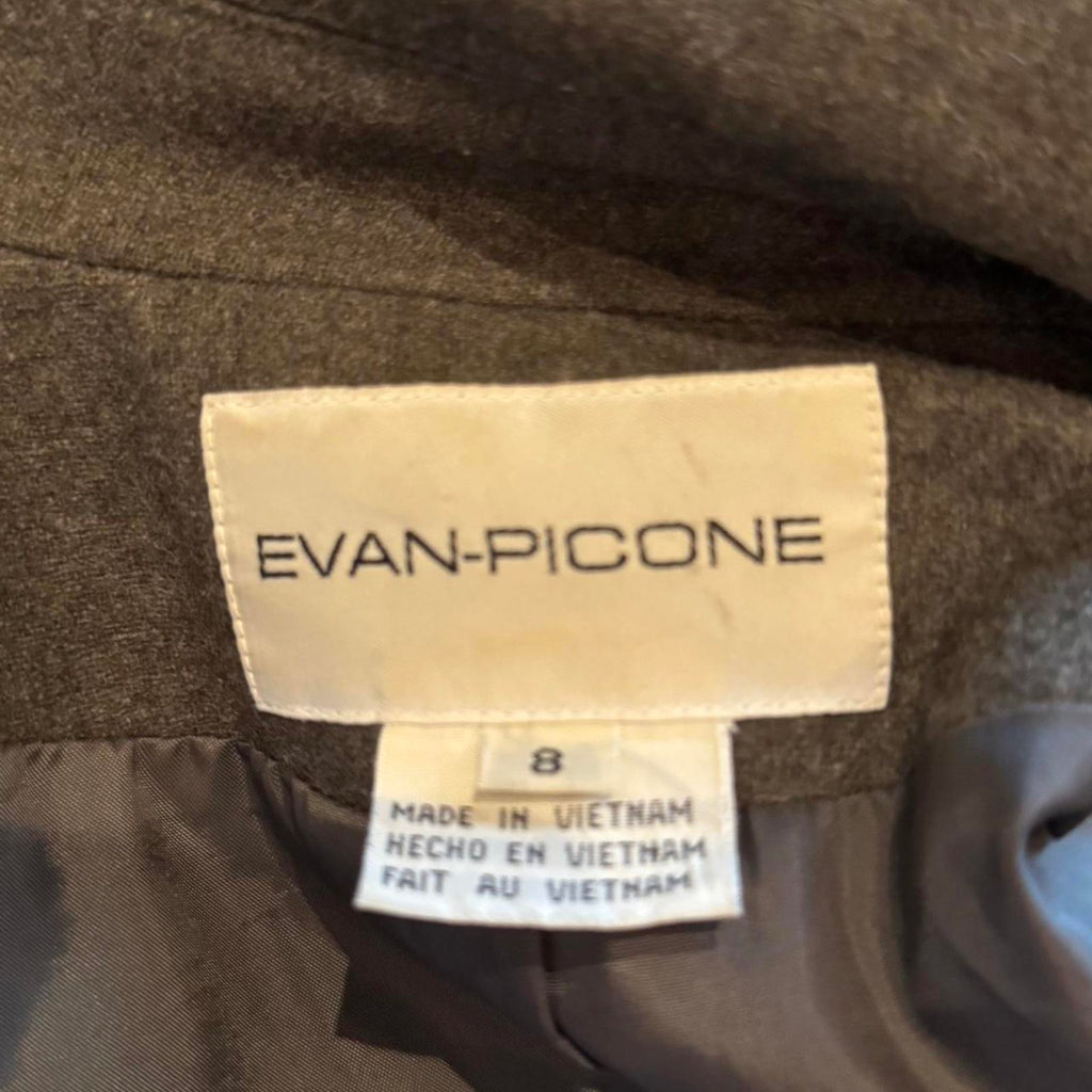Evan-Picone Brown Wool Blend Jacket