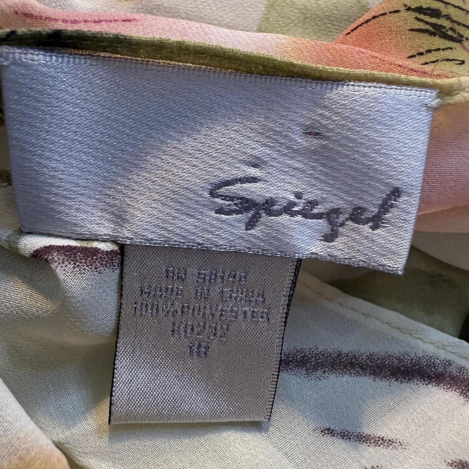 Spiegal Floral Sheer Midi Dress Size L
