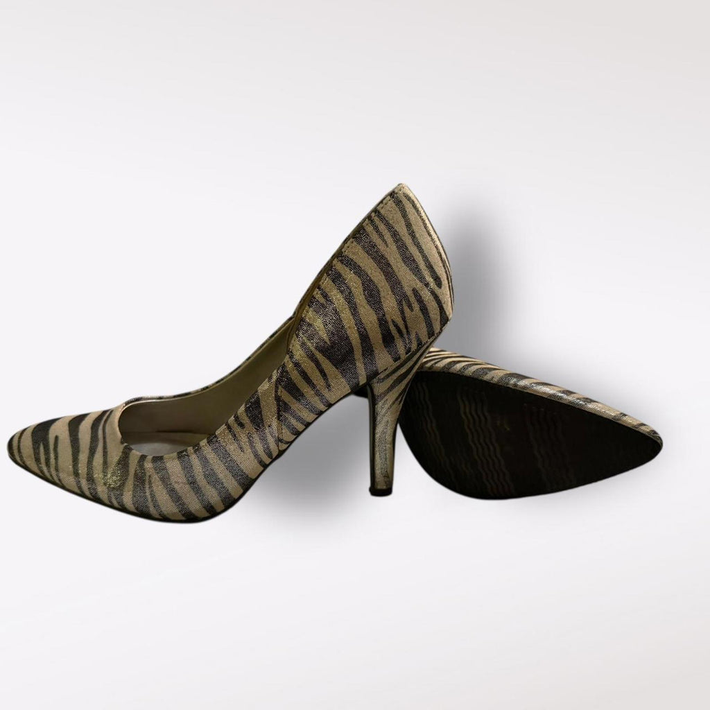 Mixit Zebra Print Pointed Toe Heels