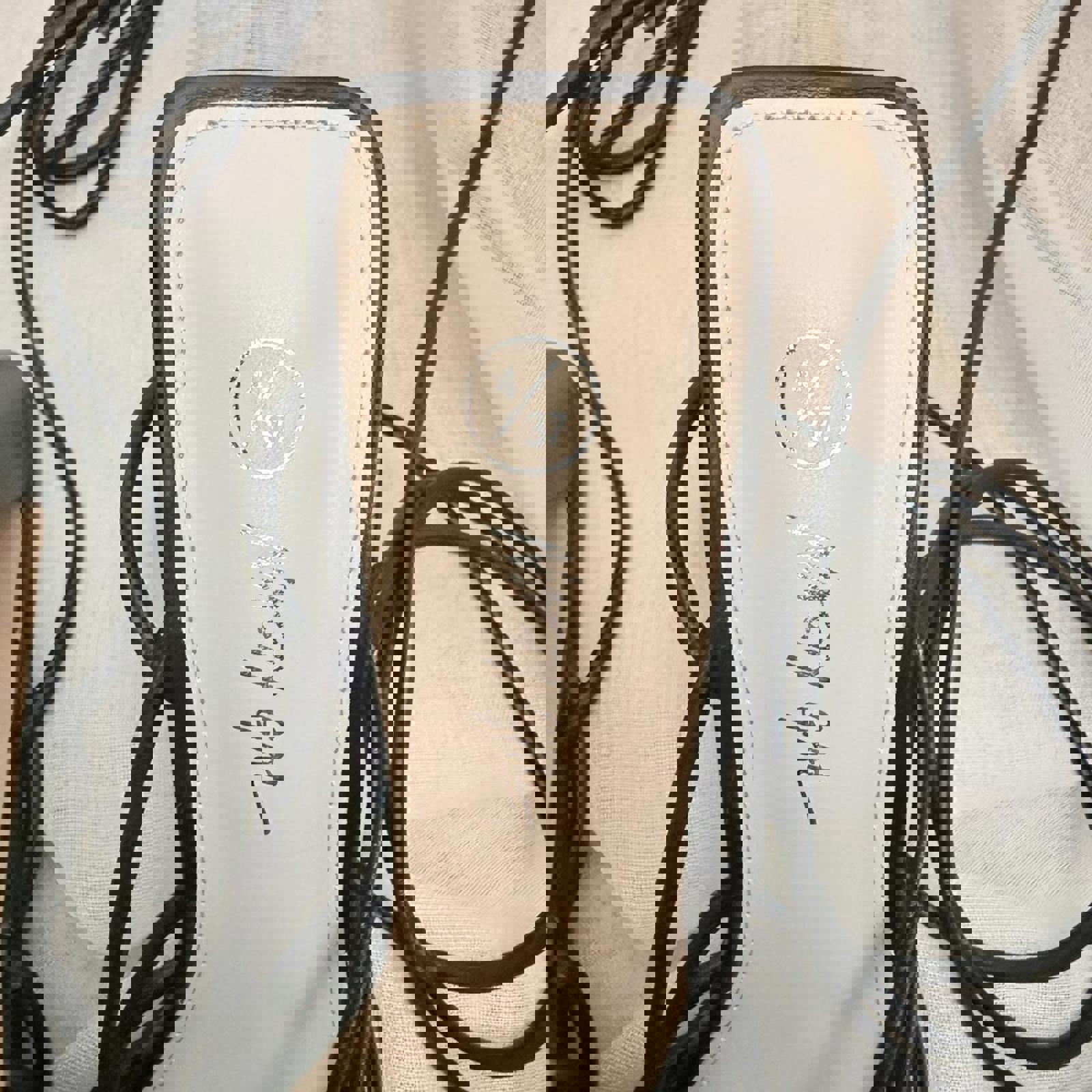 Nasty Gal Black Lace Up Sandals