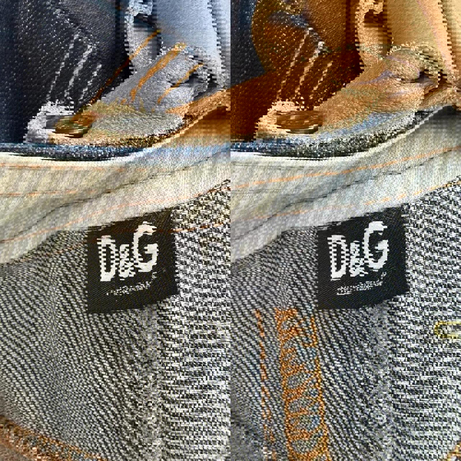 Dolce & Gabbana RARE Denim Overall Skirt with Leather Straps