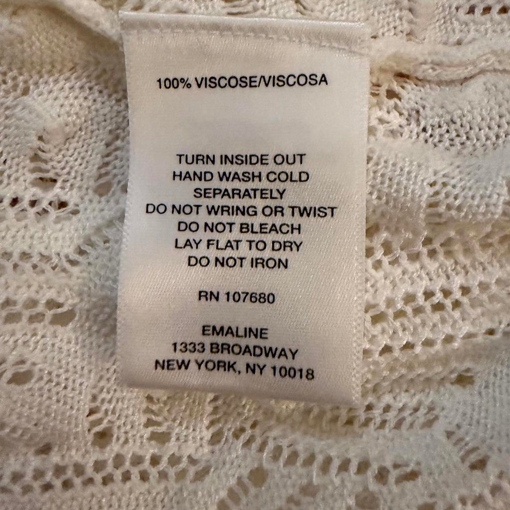Emaline Cream Cardigan with Lace Trim