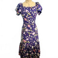 Rebecca Taylor Purple Floral Midi Dress
