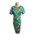 Alexia Admor Fruit Print Dress Turquoise
