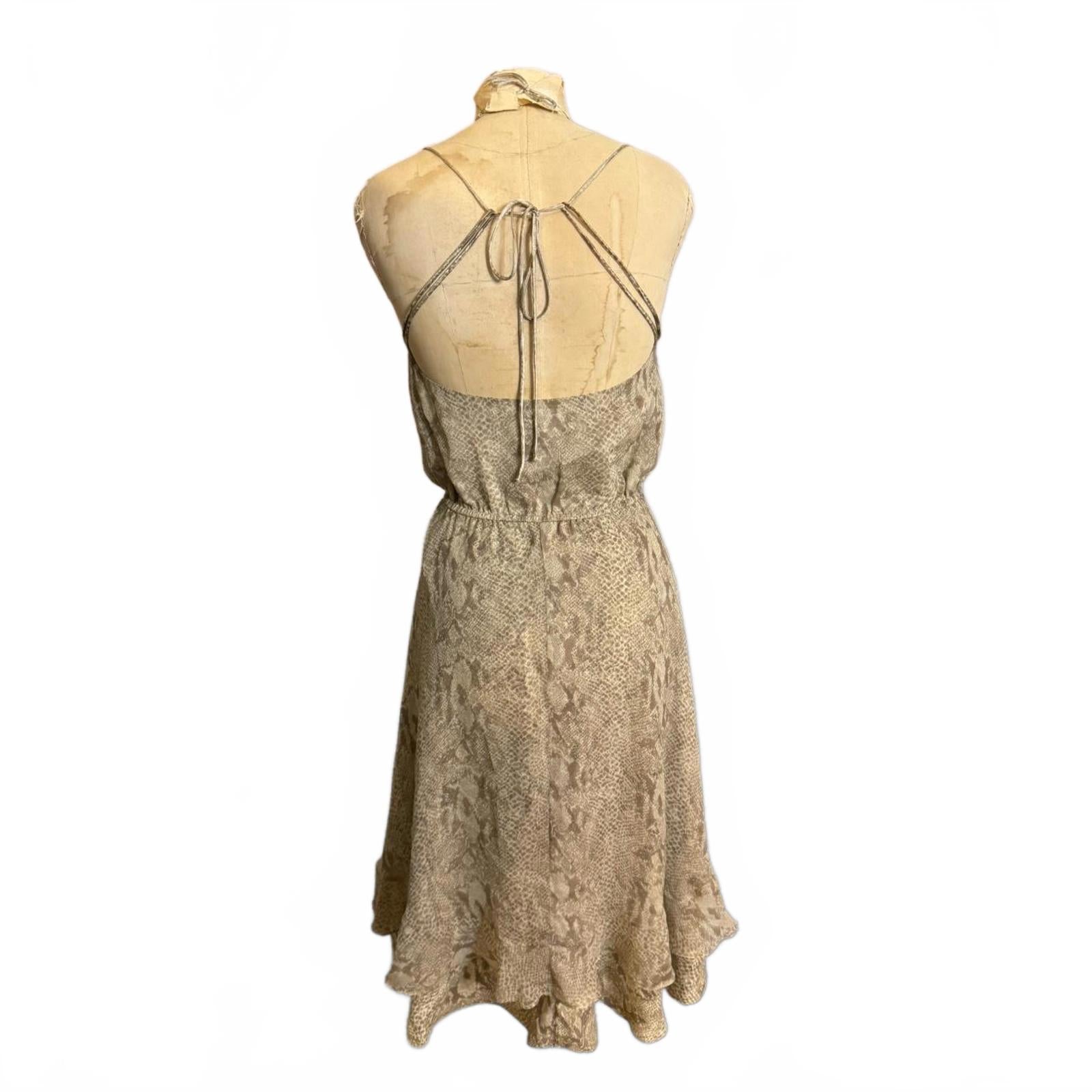 Haute Hippie Snakeskin Print Dress