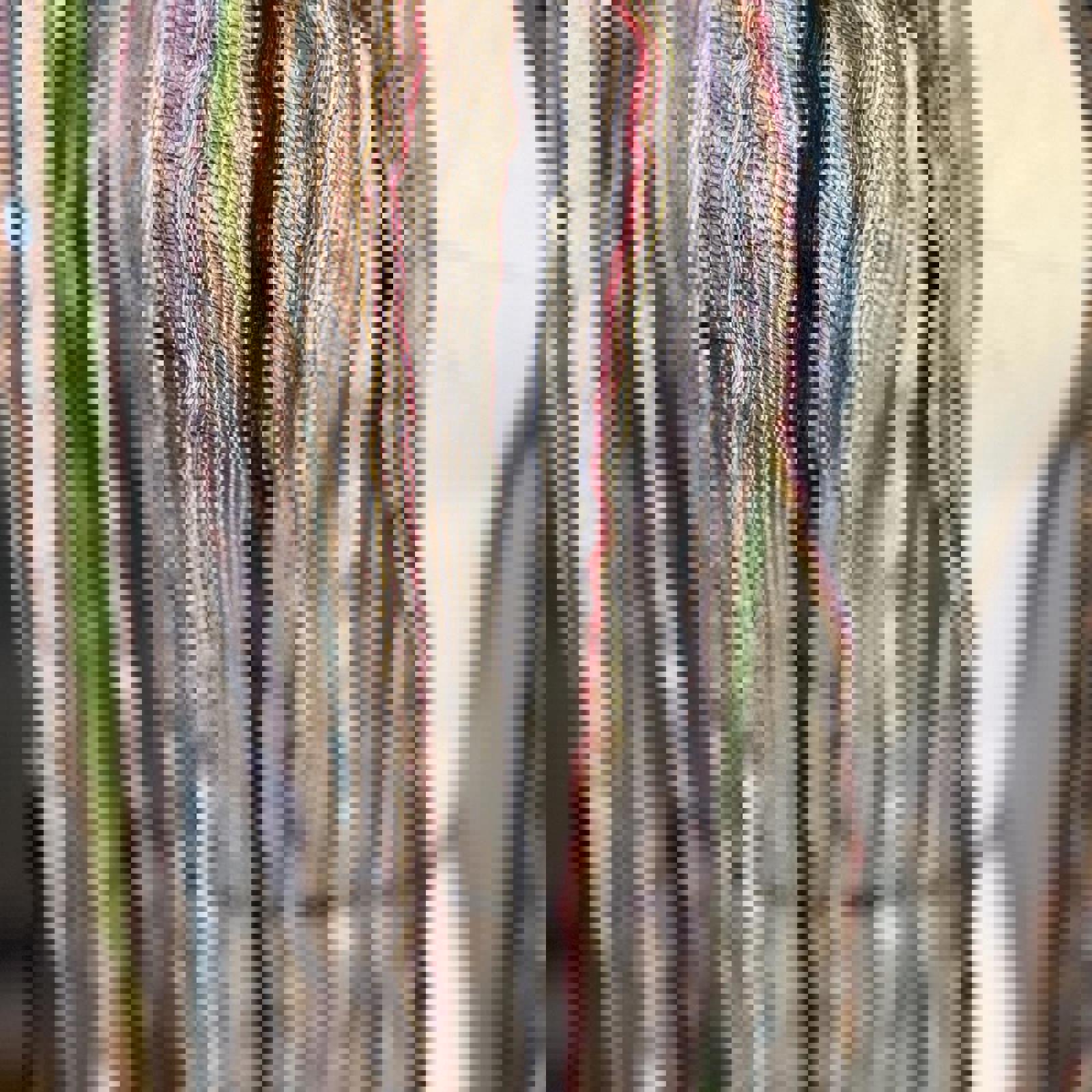 Multicolored Striped Scarf