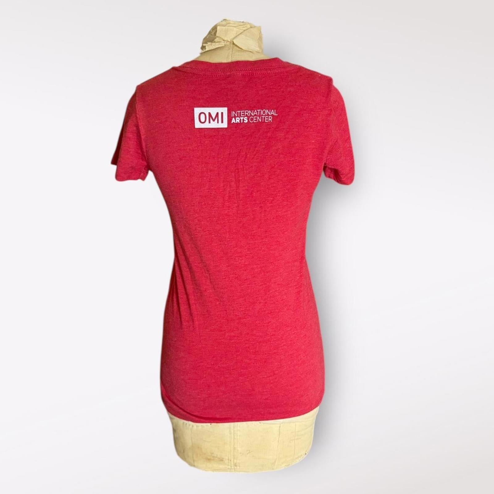 OMI International Arts Center Red V-neck T-shirt