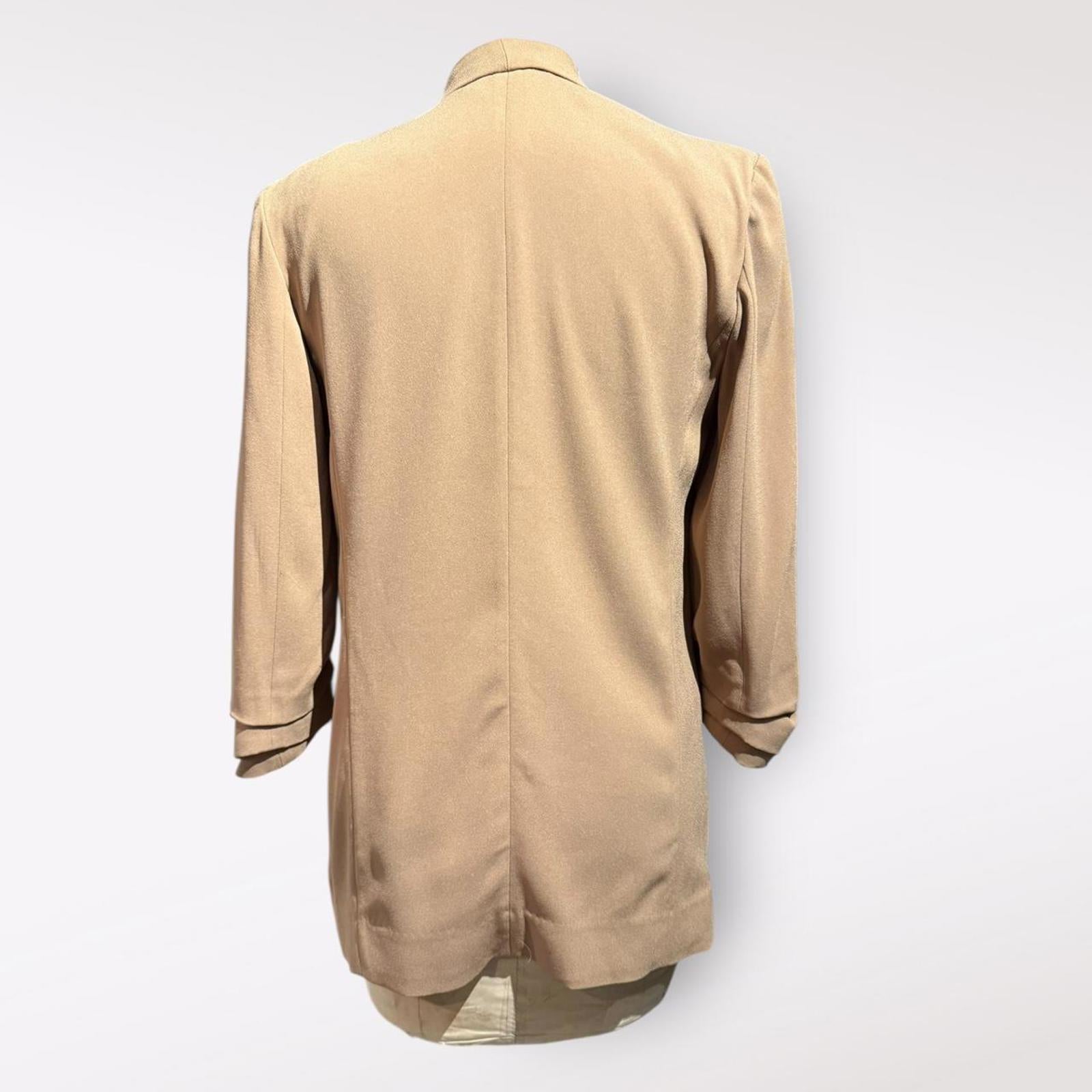 Babaton Tan Open Front Blazer Jacket